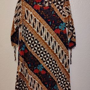 Indonesia batik dress, midi
